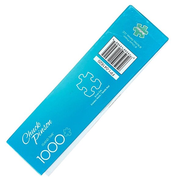 Buffalo Chuck Pinson Island Time 1000 Piece Jigsaw Puzzle Beach Resort Vacation - Picture 4 of 5